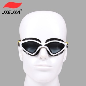 Jiejia <b>Swimming</b> <b>Goggles</b> GS20 Adult Large Frame Anti-fog High Definition Universal Fit Yellow Black White Red Blue Gray - Product Image 4