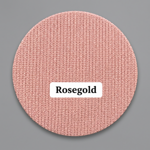 Tissu en maille côtelée polyester or rose texturé extensible pour la confection de vêtements et de prêt-à-porter - Product Image 1