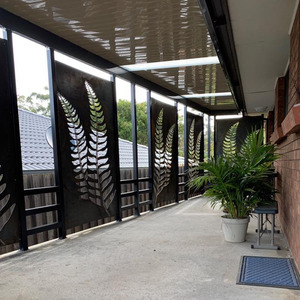 Biombos de Jardín Metálicos Duraderos Estilo Art Deco, Separadores de Ambientes para Exteriores, Paneles Personalizables de Acero al Carbono de Alta Calidad - Product Image 5