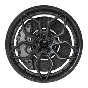 Cerchi in Lega Forgiati Brixton PF9 con Fibra di Carbonio 17-21 Pollici 5x114.3 5x112 per BMW M2 Mercedes CLA45 AMG Porsche Taycan VW Golf - Product Image 4