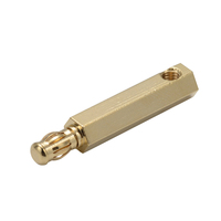 Connecteur banane mâle 3,5 mm plaqué or 24 carats en cuivre béryllium avec borne à ressort pour connexions de câbles d'alimentation de batterie et moteur RC