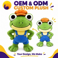 Jouet en peluche personnalisé, certifié CE CPC, vente en gros OEM, peluches douces de dessins animés, cadeau pour enfants, boutique de peluches