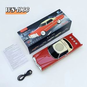 Altavoz clásico retro para coche WSTER <span class=keywords><strong>original</strong></span>, altavoz de molde para coche de graves pesados, altavoz de conexión BT inalámbrico - Product Image 4