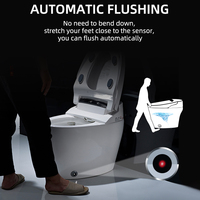 Offre Spéciale lavage automatique électrique intelligent wc cuvette de toilette salle de bain céramique chasse automatique intelligente toilette avec bidet