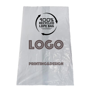 Saco plástico para pneus de plástico PE LDPE descartável resistente a água com logotipo personalizado, materiais reciclados com logotipo - Product Image 5