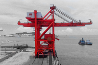 Grue portuaire de déchargement de 65 tonnes, grue STS pour le transport de conteneurs maritimes, grue de levage de conteneurs