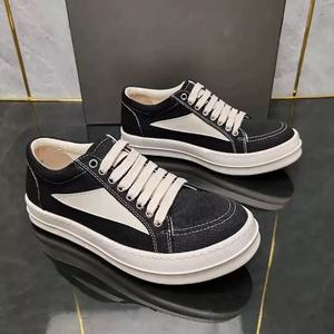 R0 2025 Nuove <span class=keywords><strong>Scarpe</strong></span> da Passeggio Uomo di Tendenza, <span class=keywords><strong>Scarpe</strong></span> Casual di Lusso Basse alla Moda, <span class=keywords><strong>Scarpe</strong></span> Sportive Uomo Nere con Lacci Rickks - Product Image 4
