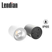 Plafond monté carré tube réglable 18w 15w 12w 10w preuve de l'eau cob surface monté 7w downlight cylindrique spot éclairage