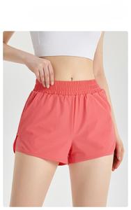 Short de sport taille haute respirant et ample à séchage rapide pour course à pied, fitness, yoga, gym, avec cordon de serrage, vente en gros - Product Image 4