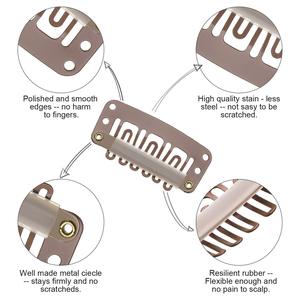 Pinces pour cheveux en acier inoxydable, outils d'extension avec Clips, accessoires pour coiffure, instantanée U - Product Image 6
