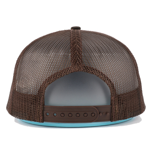 Maßgefertigte Entenbraune Tarnmuster <span class=keywords><strong>Snapback</strong></span> Mesh <span class=keywords><strong>Patch</strong></span> Logo 6-Panel Richardson 112 Trucker Kappe Mütze - Product Image 4
