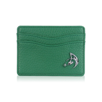 Dompet Kartu Kulit PU Logo Kustom, Tempat Kartu Kredit Tipis, Pemasok Pabrik OEM ODM, Grosir Dompet dalam Jumlah Besar