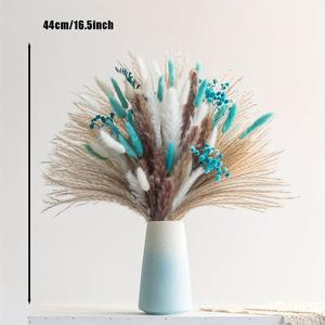 Ramo de flores secas mixtas G110 que incluye hierba de Pampa, cañas pequeñas Lagurus Ovatus, plantas de cola de caballo, <span class=keywords><strong>Cortaderia</strong></span> Selloana - Product Image 5