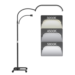 Lampada da Terra Moderna a LED 36W con Ruote per Estensione Ciglia, Colla, Cura della Pelle, Tatuaggi, Trucco e Illuminazione Estetica - Product Image 1