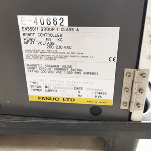 A05B-2551-B260 ระบบควบคุมหุ่นยนต์ FANUC รุ่น R-30IA MATE - Product Image 2