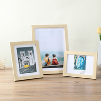 Lot de 5 cadres photo pour mur de galerie, tailles variées, bois multicolore, vente en gros, MOQ 100 lots, directement de l'usine