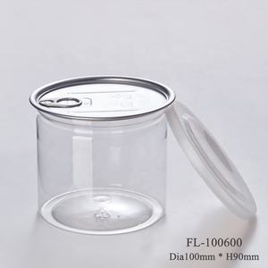 Kaleng Plastik Mudah Dibuka Transparan Kosong Kemasan Jagung Pop 150Ml Hingga 2500Ml dengan Tutup Aluminium - Product Image 3