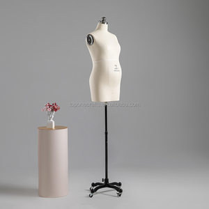 Offre Spéciale tissu affichage demi-corps femme réglable <span class=keywords><strong>couture</strong></span> robe drapé <span class=keywords><strong>buste</strong></span> forme <span class=keywords><strong>couture</strong></span> mannequins vêtements <span class=keywords><strong>Mannequin</strong></span> torse - Product Image 4