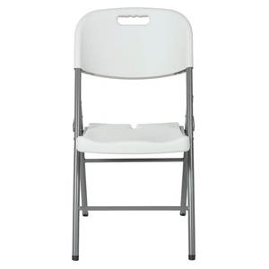 كرسي تخييم قابل للطي للاستخدام الخارجي بالجملة، كرسي بلاستيكي أبيض محمول قابل للطي - Product Image 2