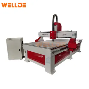 WELLDE Cnc Router Machine For Aluminum 3 Axis Cnc 1325 Wood Cnc Router With Vacuum Table
