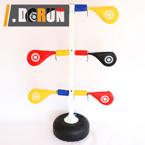 DorunFit <span class=keywords><strong>DR</strong></span>-BX069 Bersertifikasi ISO9001, Penyangga Lantai Baja PVC Tugas Berat untuk Target Tendangan, 6 Buah Bantalan Tendangan, Braket Bebas Genggam - Product Image 4