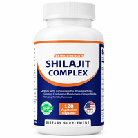 Complexe Shilajit Force Maximale Ashwagandha Rhodiola Ginseng Cordyceps Soutien Énergétique 120 Comprimés Fabriqué en Chine Prix Usine Marque Privée