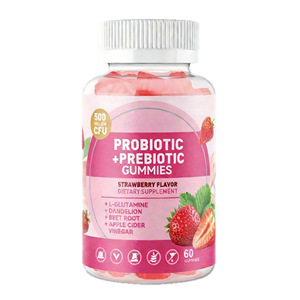 Suplemento Diario OEM, Gomitas Probióticas y Prebióticas con <span class=keywords><strong>L</strong></span>-Glutamina, Diente de León y Remolacha, para la Flora Intestinal y la Salud Digestiva - Product Image 1