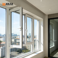 Ventana Abatible de Vinilo con Doble Acristalamiento y Mosquitera, Marco Blanco Residencial, Ventanas Abatibles de UPVC