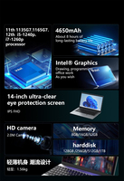 Aangepaste 14 Inch Laptops Draagbare Notebook Computadoras Laptop Met Discrete Gpu Grafische Kaart Rk4060 Mx450