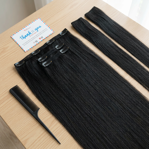 ชุดต่อผมแบบคลิปหนีบขายดีที่สุด ผมแท้เวียดนามแบบตรงธรรมชาติ - Product Image 1