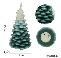 Lampe de nuit de Noël d'intérieur sans flamme, en forme de sapin, avec effet de flamme vacillante réaliste, pour la décoration de fête et de la maison
