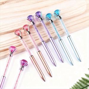 Multicolor Diamond Plastic Neutral <b>Pen</b> Customizable Promotional Ballpoint <b>Pen</b> with logo Signature <b>Pen</b> for Giving to Students - Product Image 2