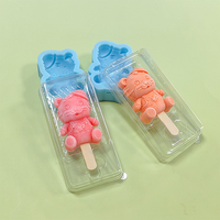 Moule à crème glacée en Silicone souple de qualité alimentaire petit tigre outil de gâteau fait maison Machine à crème glacée à la main