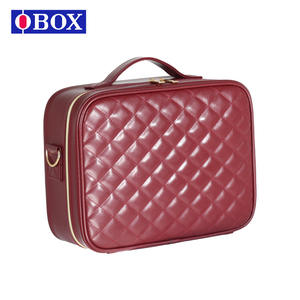 Trousse de maquillage Obox grande capacité avec miroir, fermeture éclair, respirante, imperméable et ultralégère pour le rangement à domicile - Product Image 5