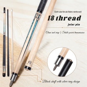 OKHEALING - Ensemble <span class=keywords><strong>de</strong></span> queues <span class=keywords><strong>de</strong></span> <span class=keywords><strong>billard</strong></span> légères en bois d'érable et fibre <span class=keywords><strong>de</strong></span> carbone <span class=keywords><strong>de</strong></span> haute qualité, 2 pièces, avec joint en acier inoxydable pour le <span class=keywords><strong>billard</strong></span> - Product Image 2
