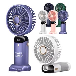 0728 High Quality 5 Speed 10h Working Hours Rechargeable Battery Cooling Folding Fan Portable <b>Small</b> Usb <b>Desk</b> - Product Image 3