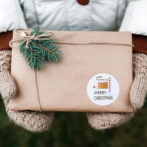 Autocollant adhésif en forme de dessin animé 2026 pour emballage de boîte cadeau, autocollant de forme spéciale, livraison directe - Product Image 3