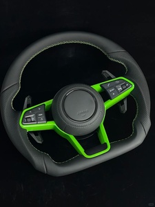 Volante Deportivo Personalizado de Fibra de Carbono para Audi Serie Sedan A3 A4 A5 <span class=keywords><strong>S3</strong></span> S4 S5 RS3 RS4 RS5, Diseño en Forma de D con Palanca de Cambios - Product Image 6