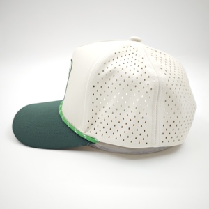 Bán Buôn Thoáng Khí Màu Trắng Golf Chạy Nhanh Chóng Khô Hat Không Thấm Nước Tia Laser Cắt Lỗ Đục Tùy Chỉnh Thể Thao Mũ Bóng Chày Hat - Product Image 5