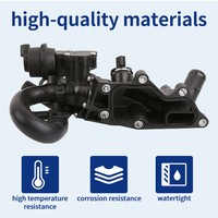 110601560R 110600353R Boîtier de sortie d'eau de refroidissement pour Renault Captur Megane Scenic Dacia 1.2 TCe
