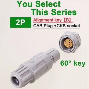 Connettore Push-Pull in Plastica Compatibile con Serie Lemo PAG PKG PLG/CAB CKB <span class=keywords><strong>CLB</strong></span> 0P, Presa Fissa 2/3/4/5/6/7/9 Pin per Uso Medico - Product Image 6