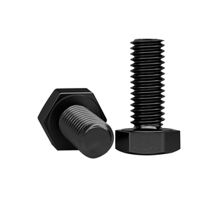 Perno hexagonal externo de grado 12.9, 44HRC, 800N.m, de acero aleado con óxido negro, tornillo estructural pesado en stock - Product Image 5