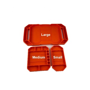 Non-Slip Flexible Tool Tray, 3 Set Automotive Silicone Tool Organizer, Non-Magnetic Rubber Tool Holder Storage Mat For Part Pick