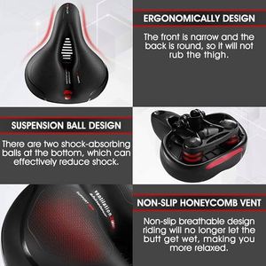 Housse de selle de vélo en Lycra hautement élastique, absorbant les chocs et ventilée, pour vélos de montagne et de route - Product Image 4