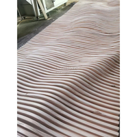 Panel dinding kayu seni parametrik 3D dekorasi ketukan lengkap Panel dinding berlian imitasi