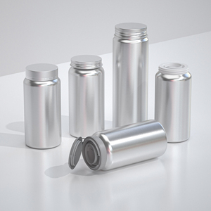 BPA Free Aluminium Bottle for Vitamin Supplement Capsule Empty Metal Packaging Bottle <b>Pill</b> <b>Container</b> - Product Image 1