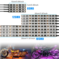 Kit de luces de roca LED RGB para 4x4 SUV ATV, decoración automotriz debajo de la luz del coche, Control remoto, otros accesorios de luz de coche, 12 piezas