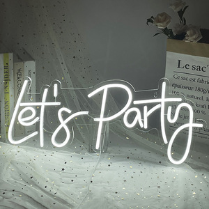 Luci al Neon a LED <span class=keywords><strong>parole</strong></span> Love Shape Night <span class=keywords><strong>le</strong></span> luci al Neon Sign Lamp batteria USB Double Powered Nightlight per natale al coperto - Product Image 2