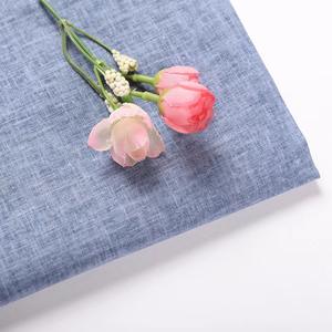 Tissu Lin Coton Bicolore en Gros, Mélange 55% Coton 45% Lin, Teint Uni Tissé Uni pour Vêtements pour Filles - Product Image 2