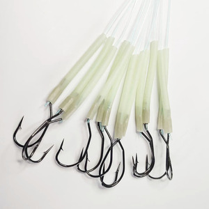 Hameçons <span class=keywords><strong>de</strong></span> pêche Alpha 2/0 Ready Rigs en <span class=keywords><strong>acier</strong></span> à haute teneur en carbone, pré-noués, hameçons circulaires <span class=keywords><strong>de</strong></span> 80 cm pour la pêche en eau salée - Product Image 5